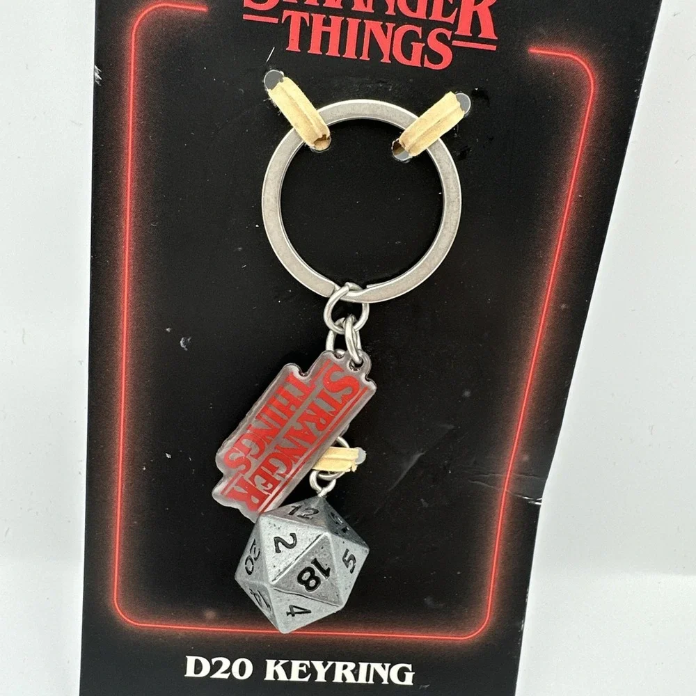 Stranger Things D20 Keyring Netflix‎ 20 sided dice NEW, Free Shipping